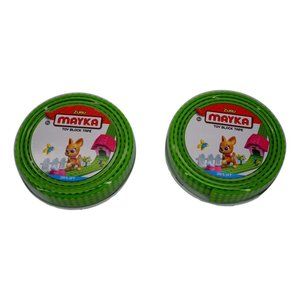 Mayka Toy Block Tape Set of 2 Light Green, 4 Stud